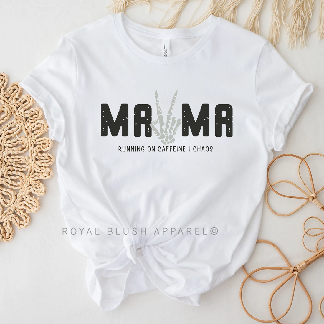 Ma✌️Ma Running On Caffeine & Chaos Relaxed Unisex T-shirt