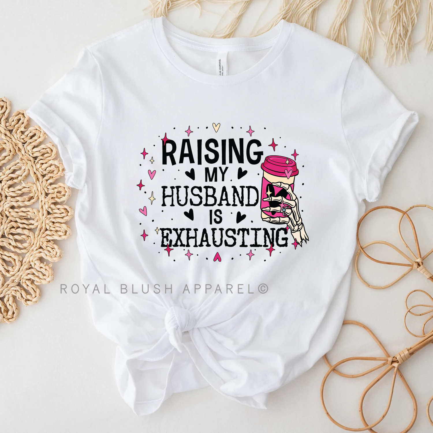 Raising My Husband Is Exhausting Relaxed Unisex T-shirt