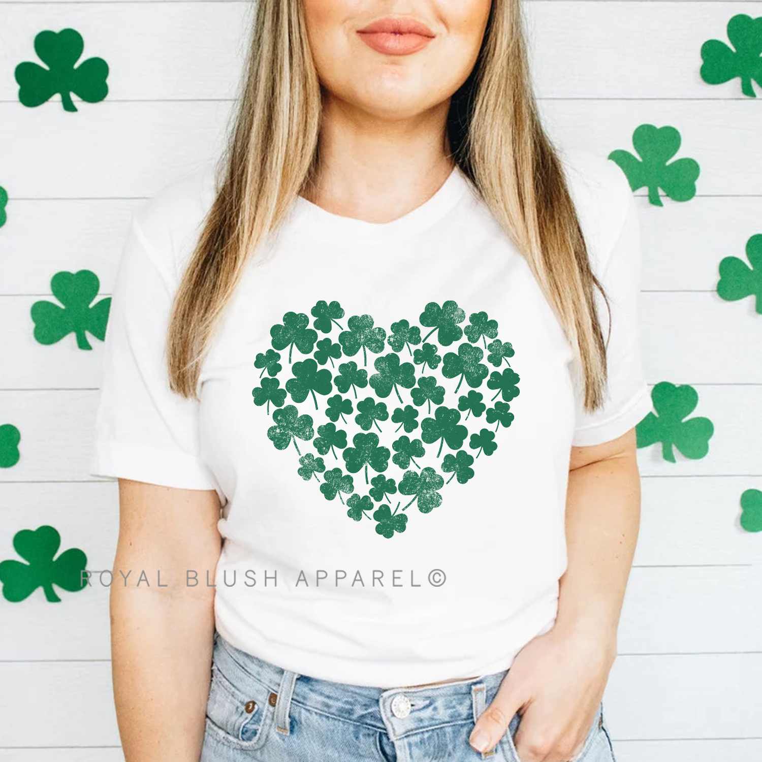 Shamrock Heart Relaxed Unisex T-shirt