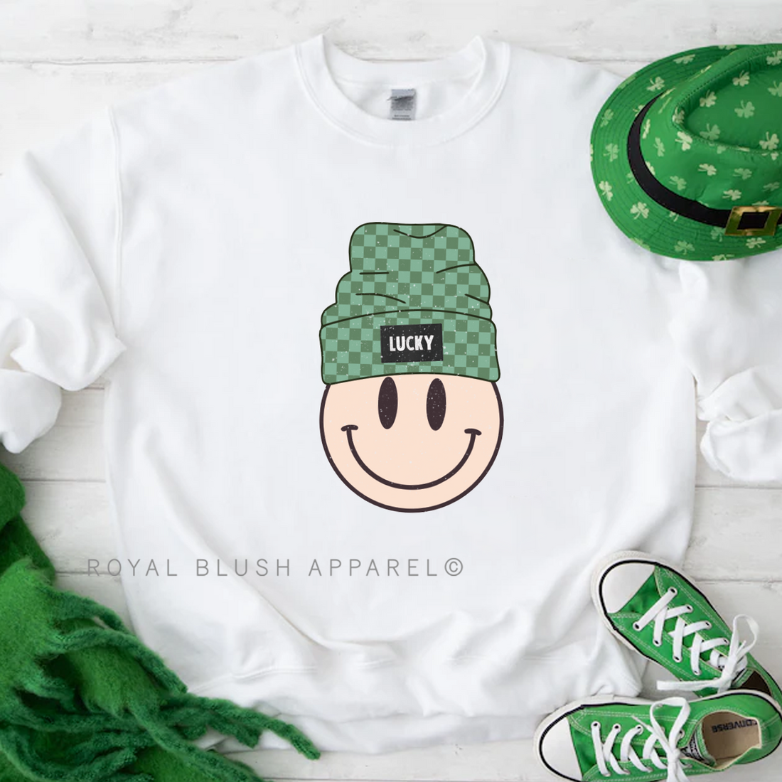 Smiley Beanie Sweatshirt