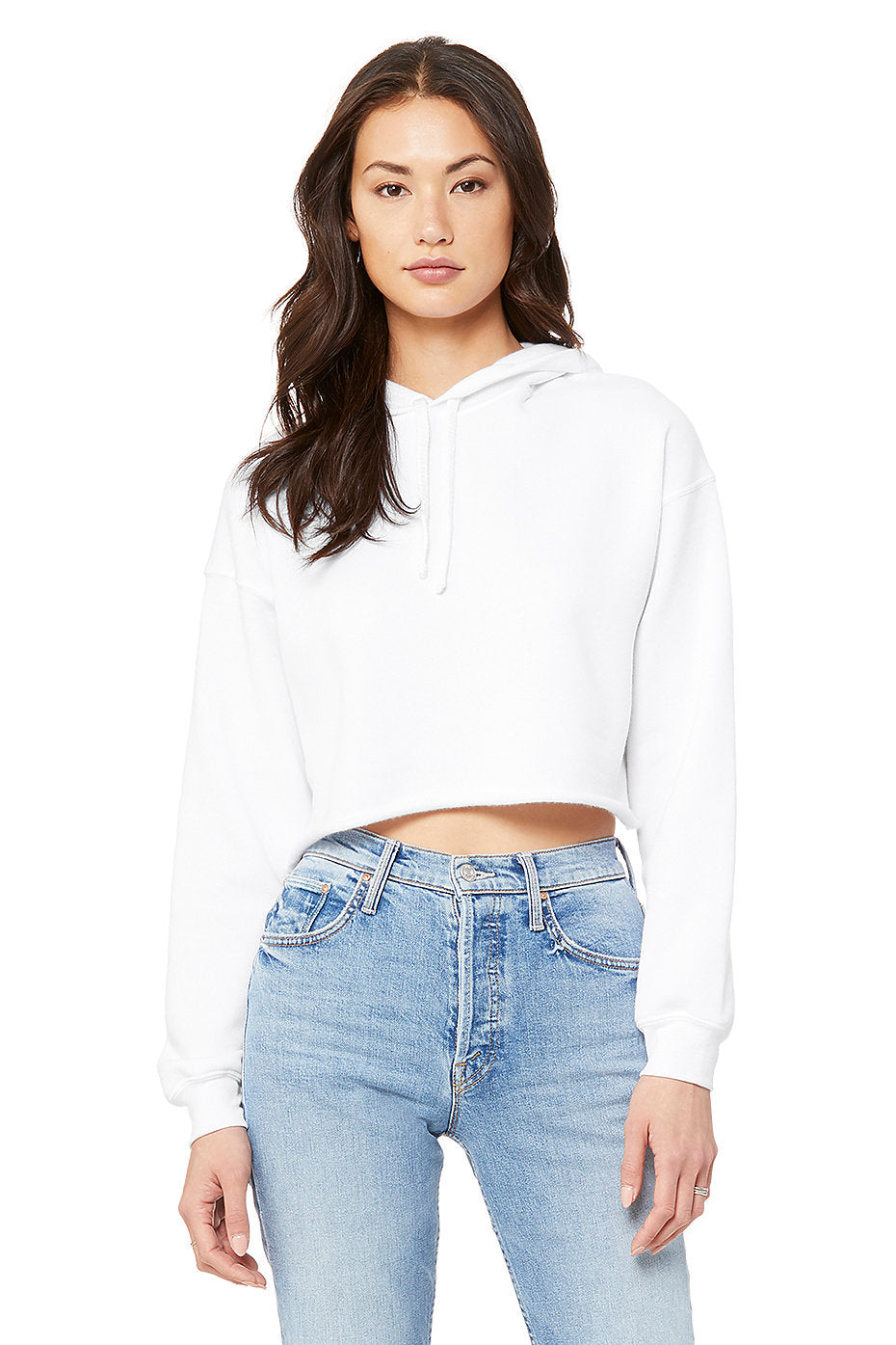 Blank  Babe Crop Hoodie