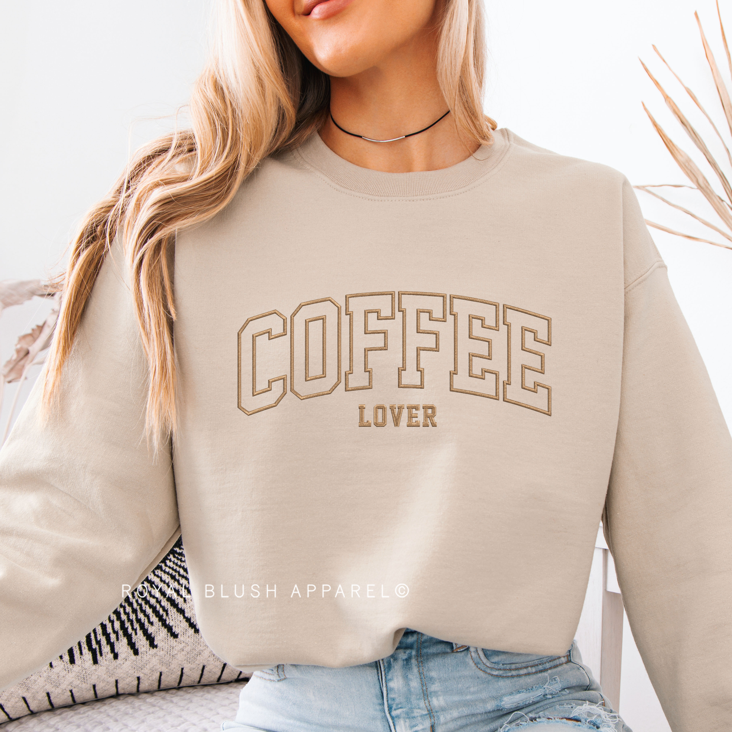 PRE-ORDER Coffee Lover Embroidery Sweatshirt