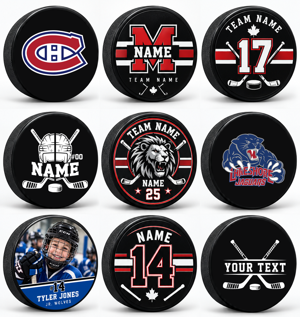 Personalized Custom Hockey Puck, Ice Hockey