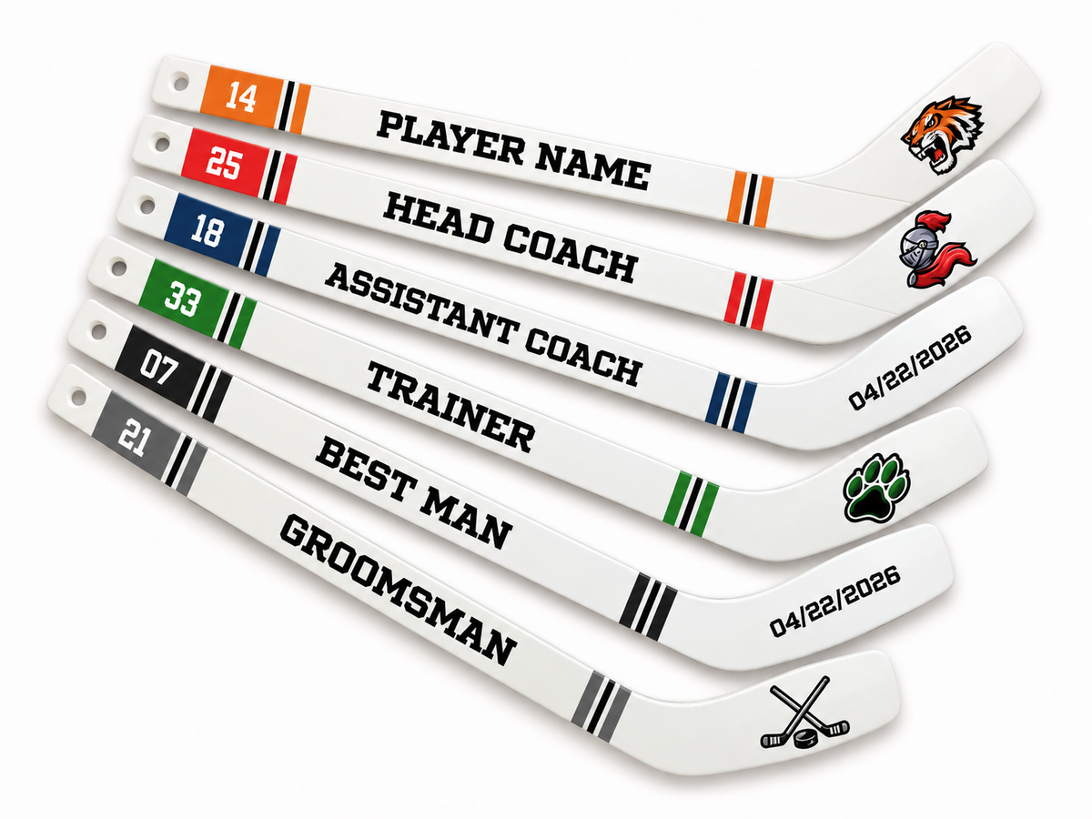 Personalized Custom Hockey Mini Stick, Ice Hockey