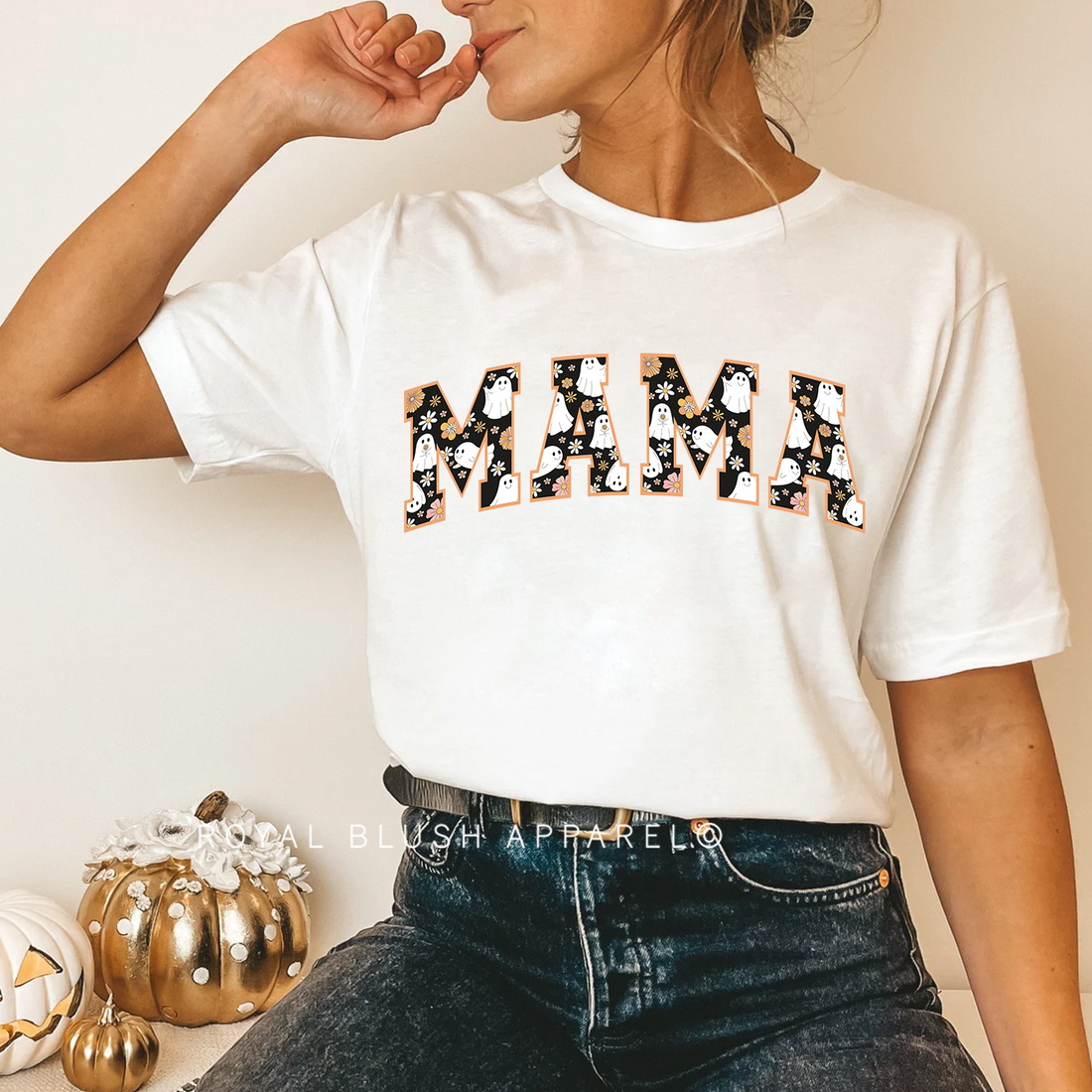 MAMA Halloween Relaxed Unisex T-shirt