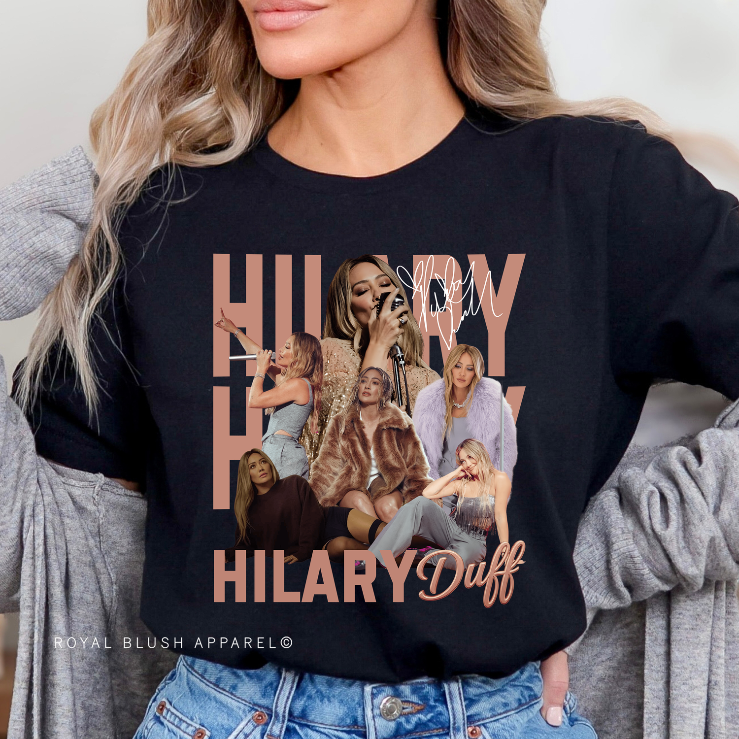 Hilary Duff Relaxed Unisex T-shirt