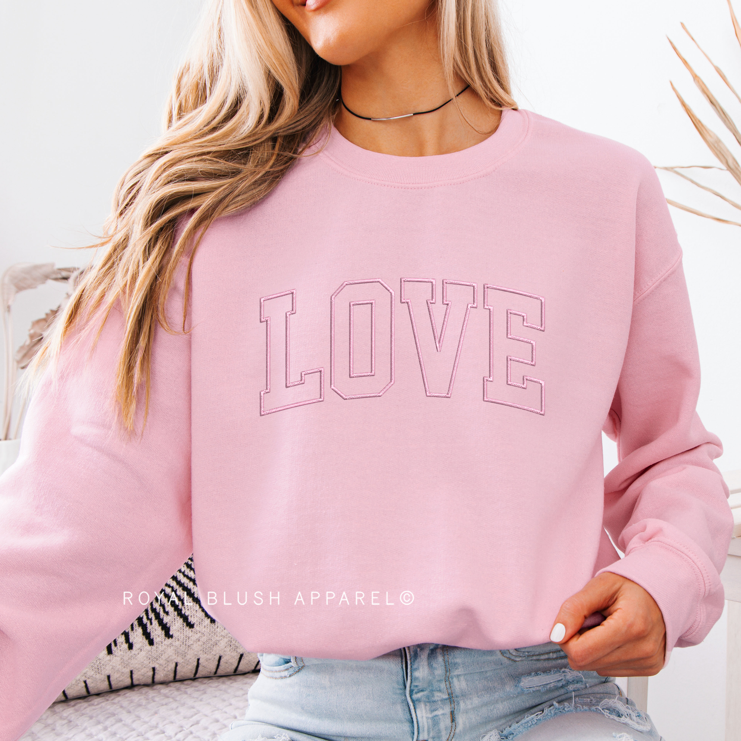 PRE-ORDER Love Embroidery Sweatshirt