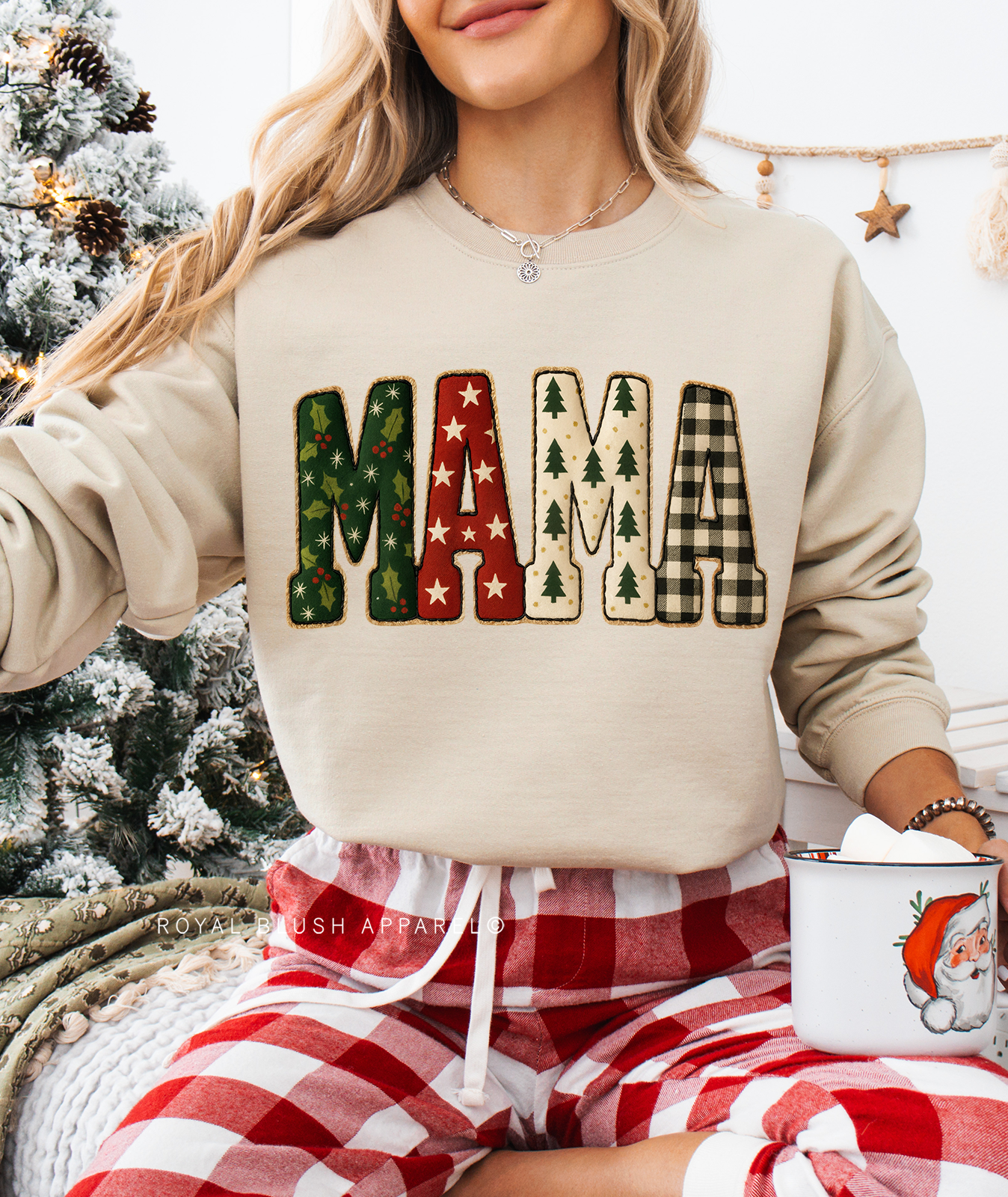 MAMA Faux-Puff Sweatshirt