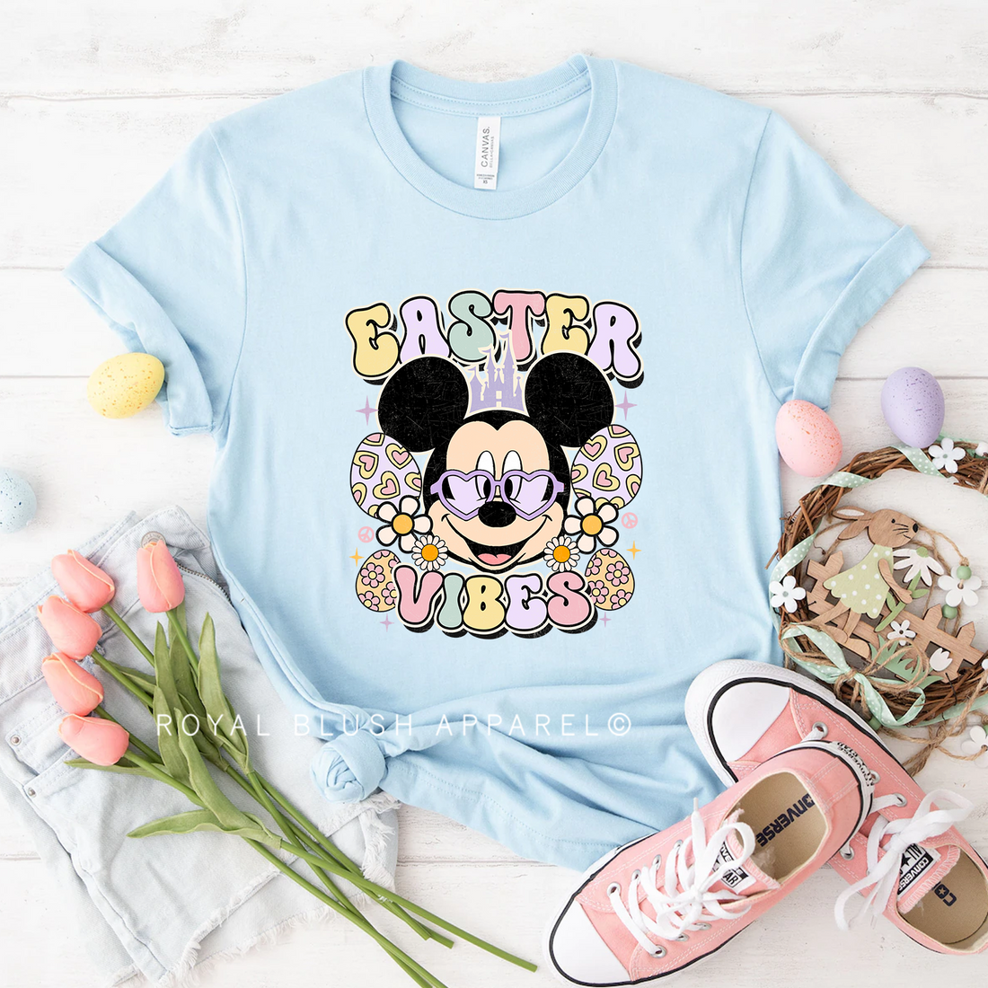Mickey Easter Vibes Relaxed Unisex T-shirt