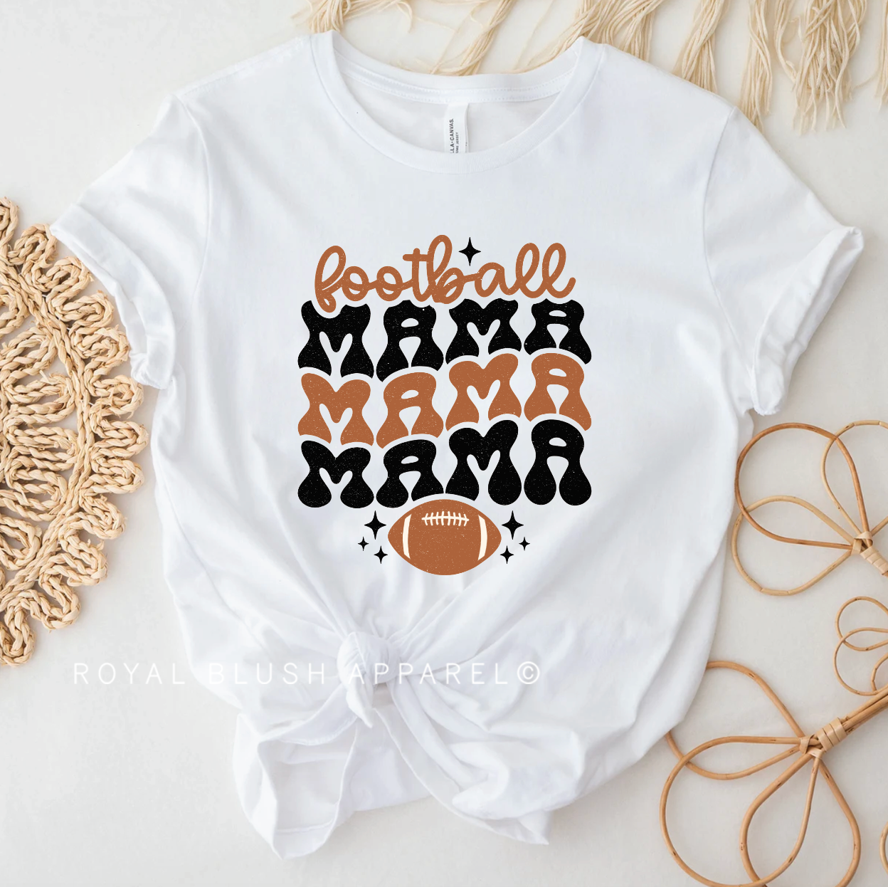 Football Mama Relaxed Unisex T-shirt