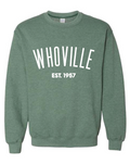 Whoville - SMALL HEATHER SPORT DARK GREEN UNISEX graphic sweatshirt