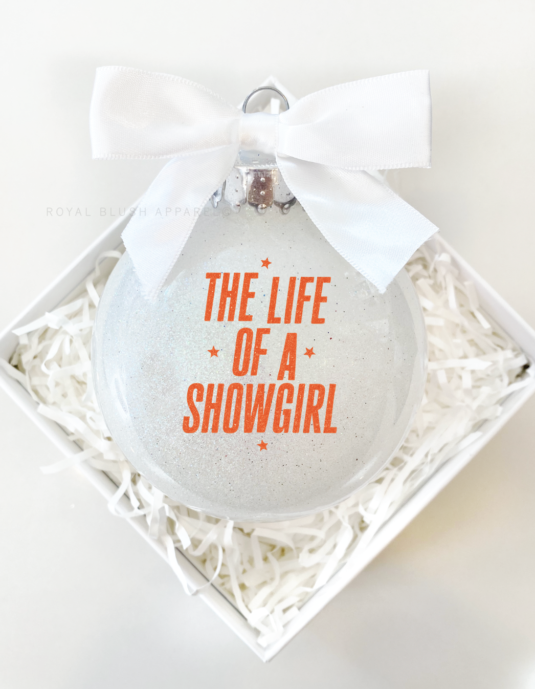 The Life Of A Showgirl Glitter Ornament