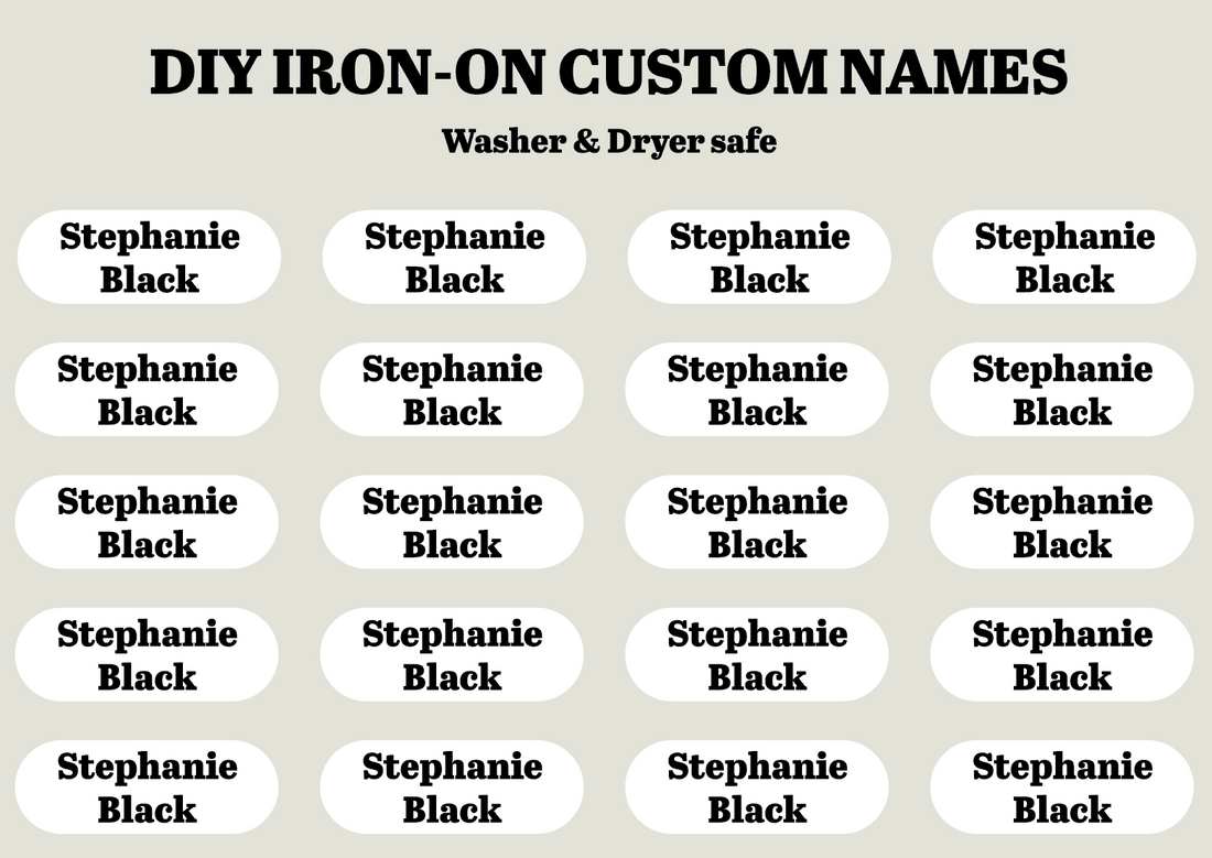 Custom Name Labels (20 Pack)