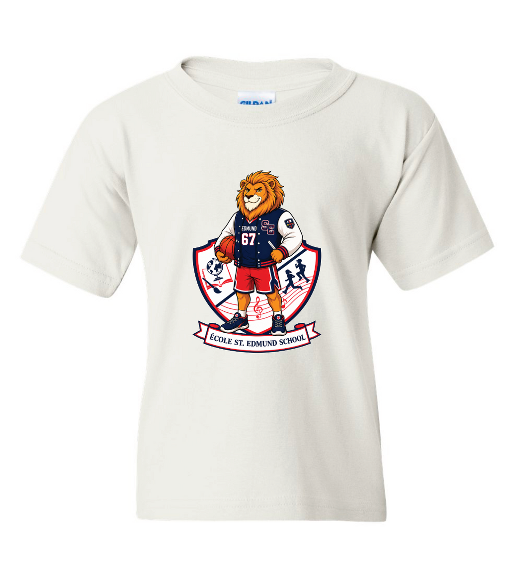St Edmund Basketball Mascot Cotton T-Shirt