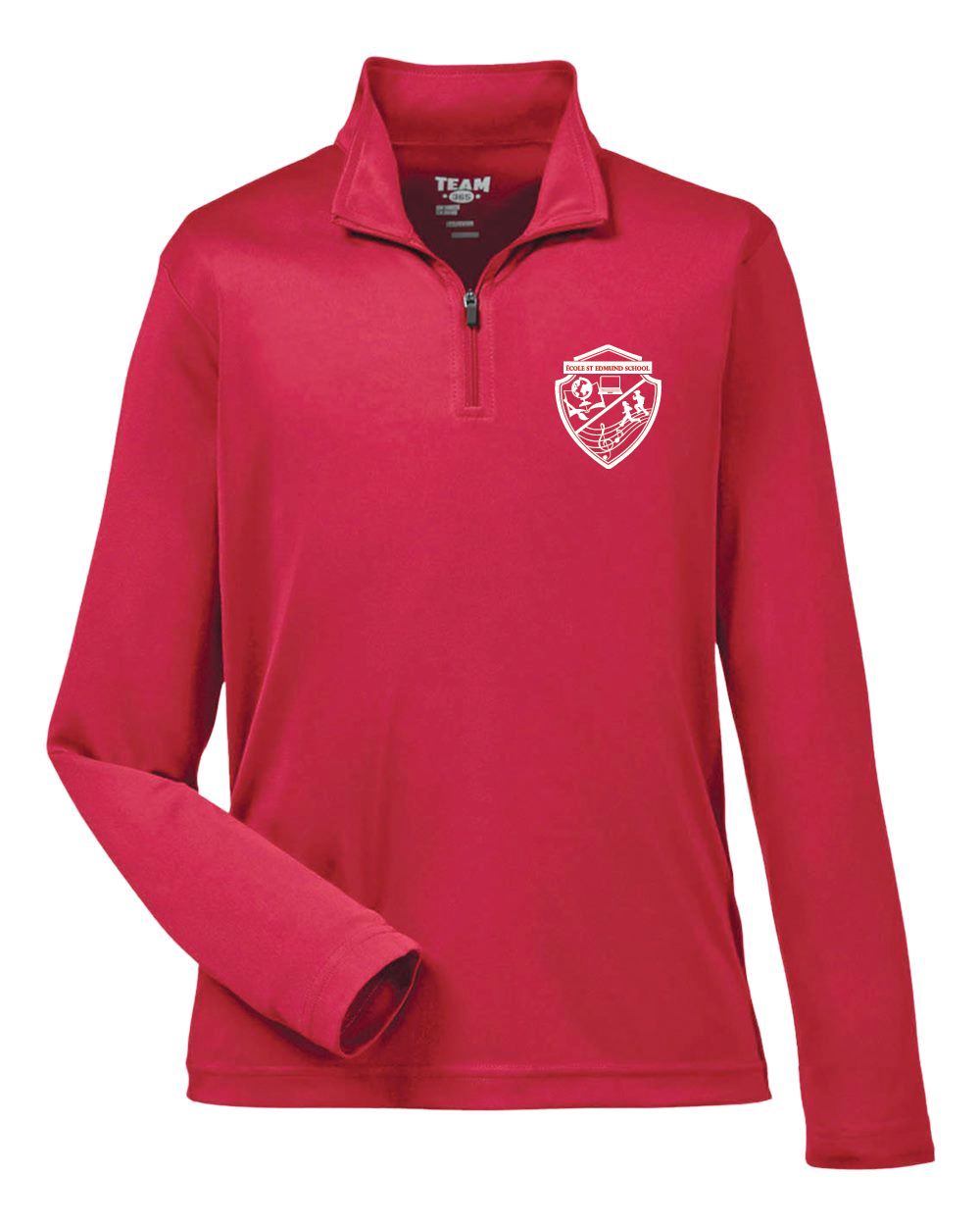 St Edmund Long Sleeve Zipper Polo