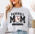 Baseball Mom Louder & Prouder mama sweatshirt