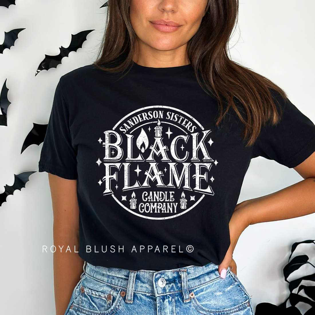 Circle Black Flame Relaxed Unisex T-shirt