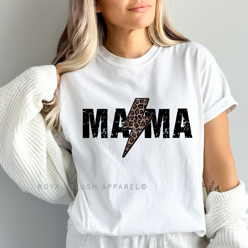 Mama Lightning Black mama T-shirt