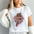 Lightning Blessed Mama mama T-shirt