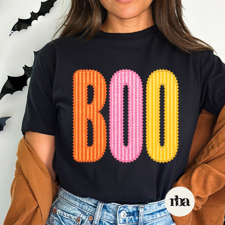 Boo Stitch Patch T-shirt