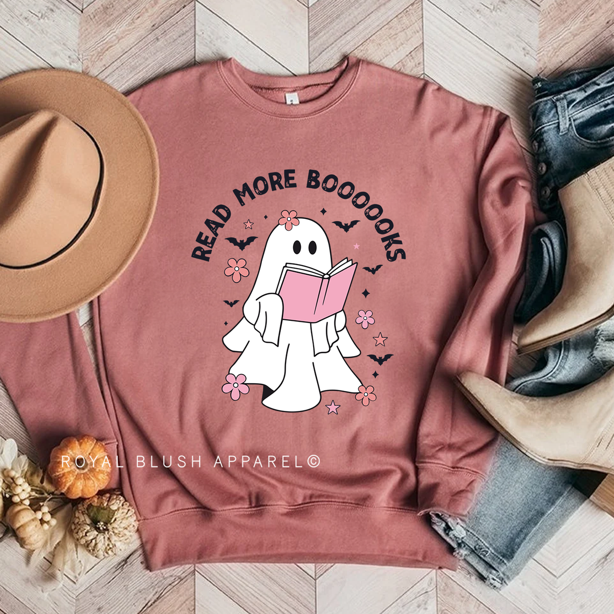 Read More Booooks Babe graphic sweatshirt
