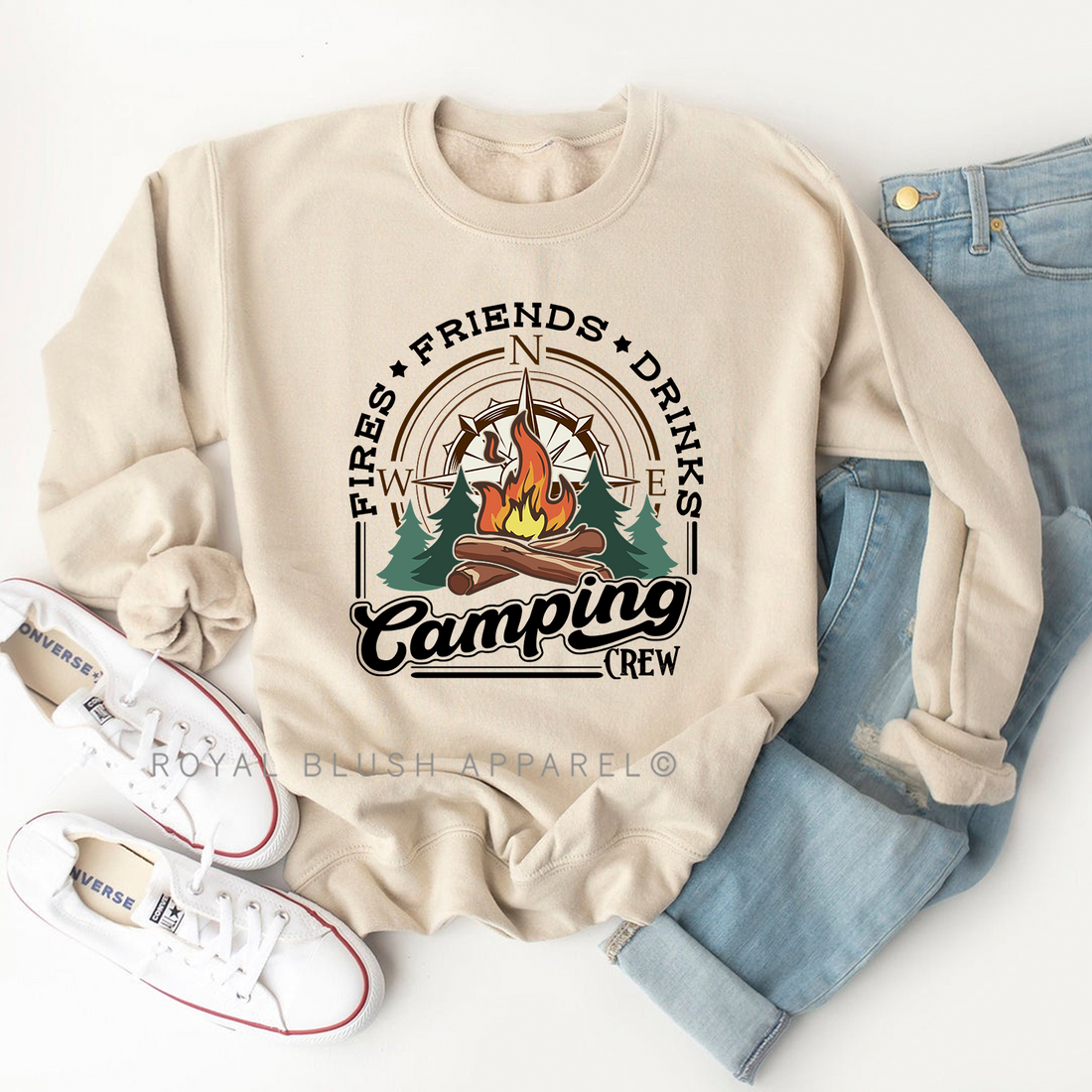 Sweat-shirt de l’équipage de camping