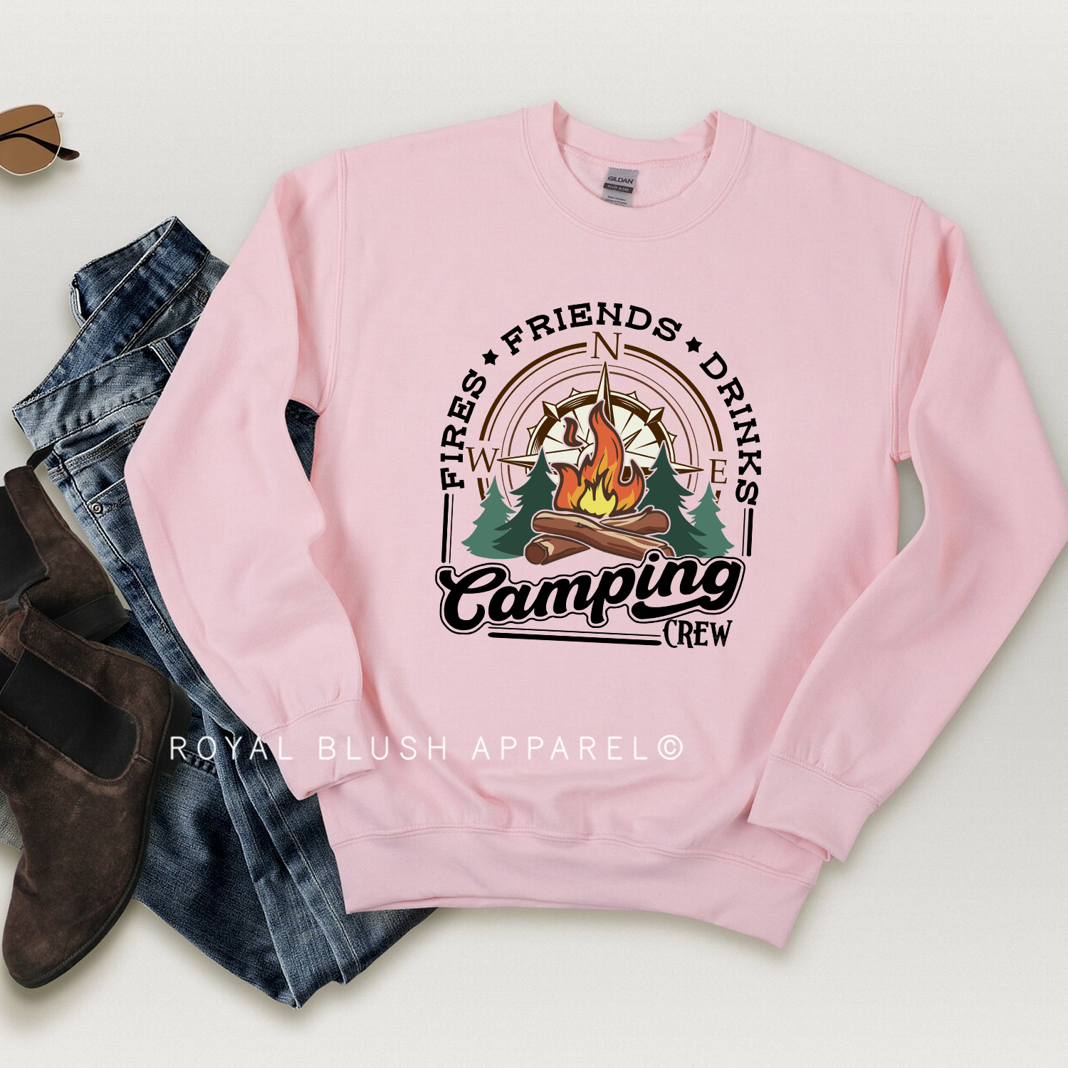 Sweat-shirt de l’équipage de camping