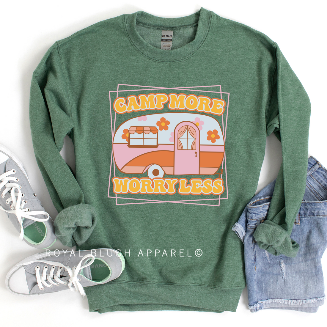 Camp More Worry Less Sweatshirt
