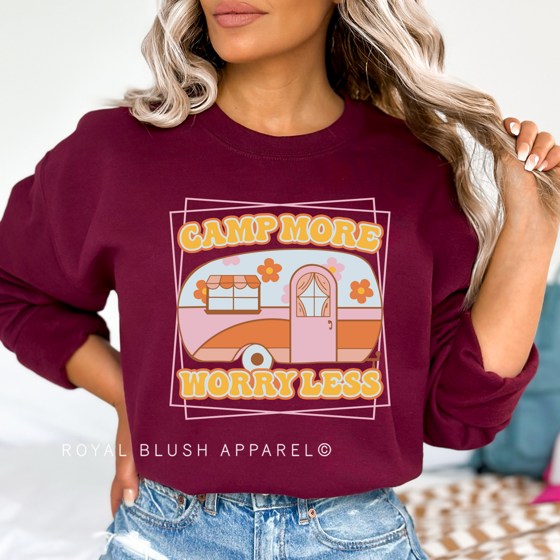 Camp More Worry Less Sweatshirt