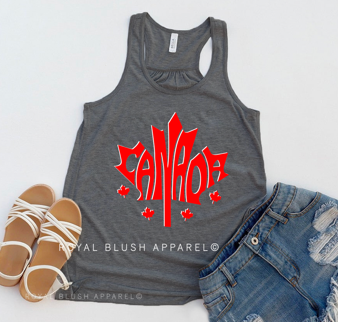 Canada Maple Leaf Mesdames Flowy Tank