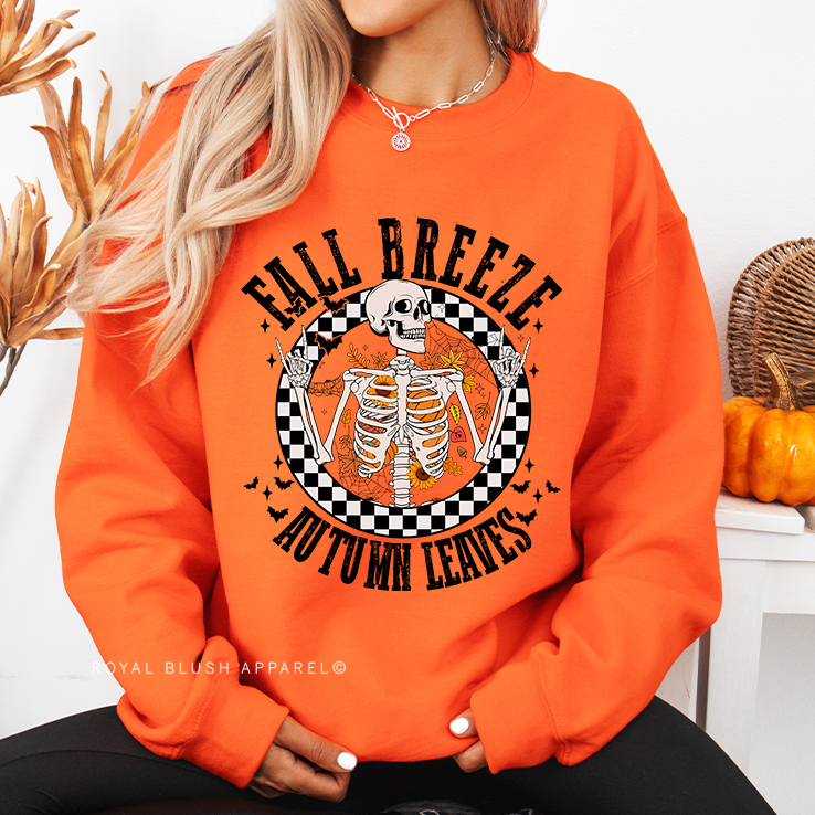 Circle Fall Breeze Autumn Leaves Sweatshirt