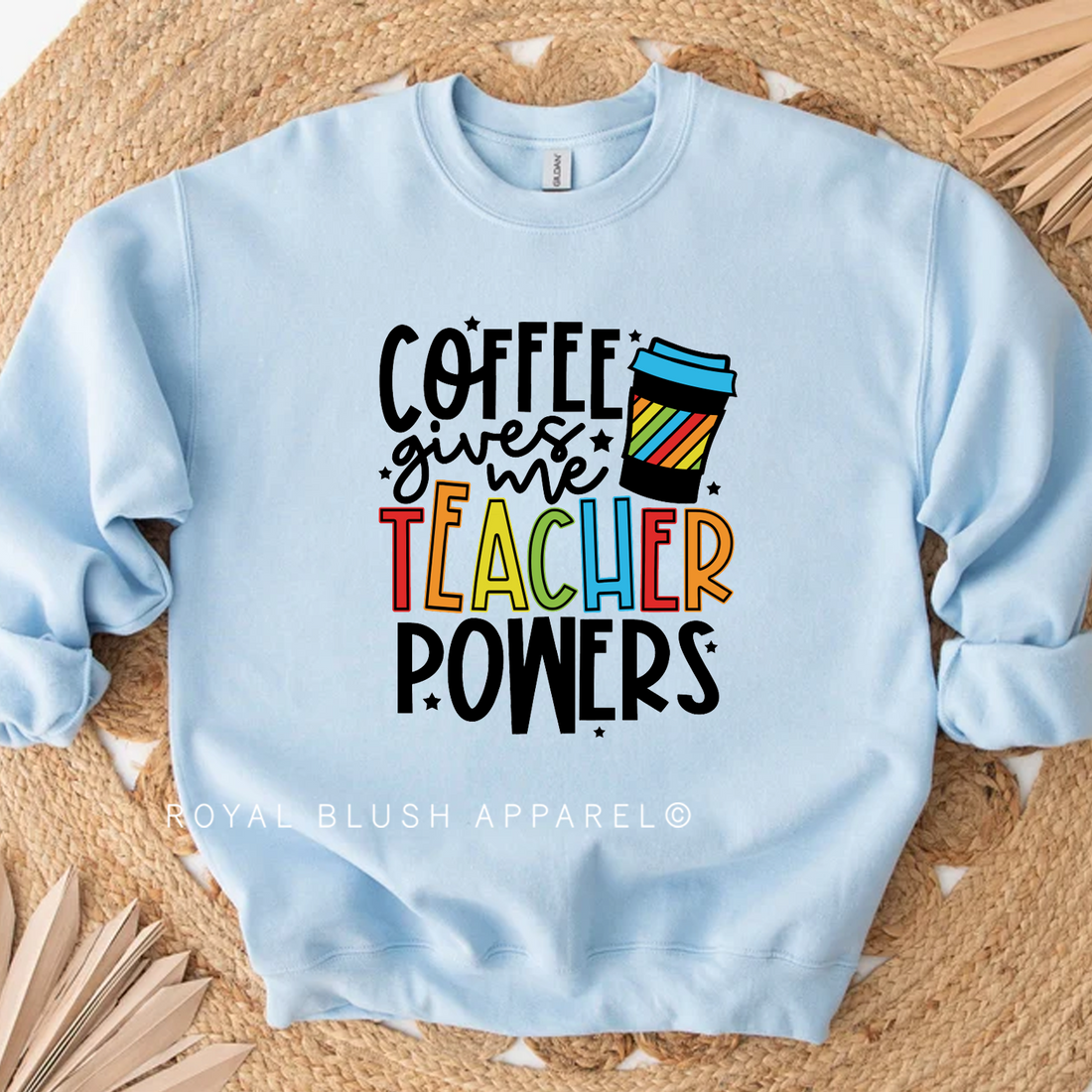 Le café me donne un sweat-shirt Teacher Powers