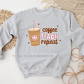 Coffee Teach Repeat coffee sweatshirt
