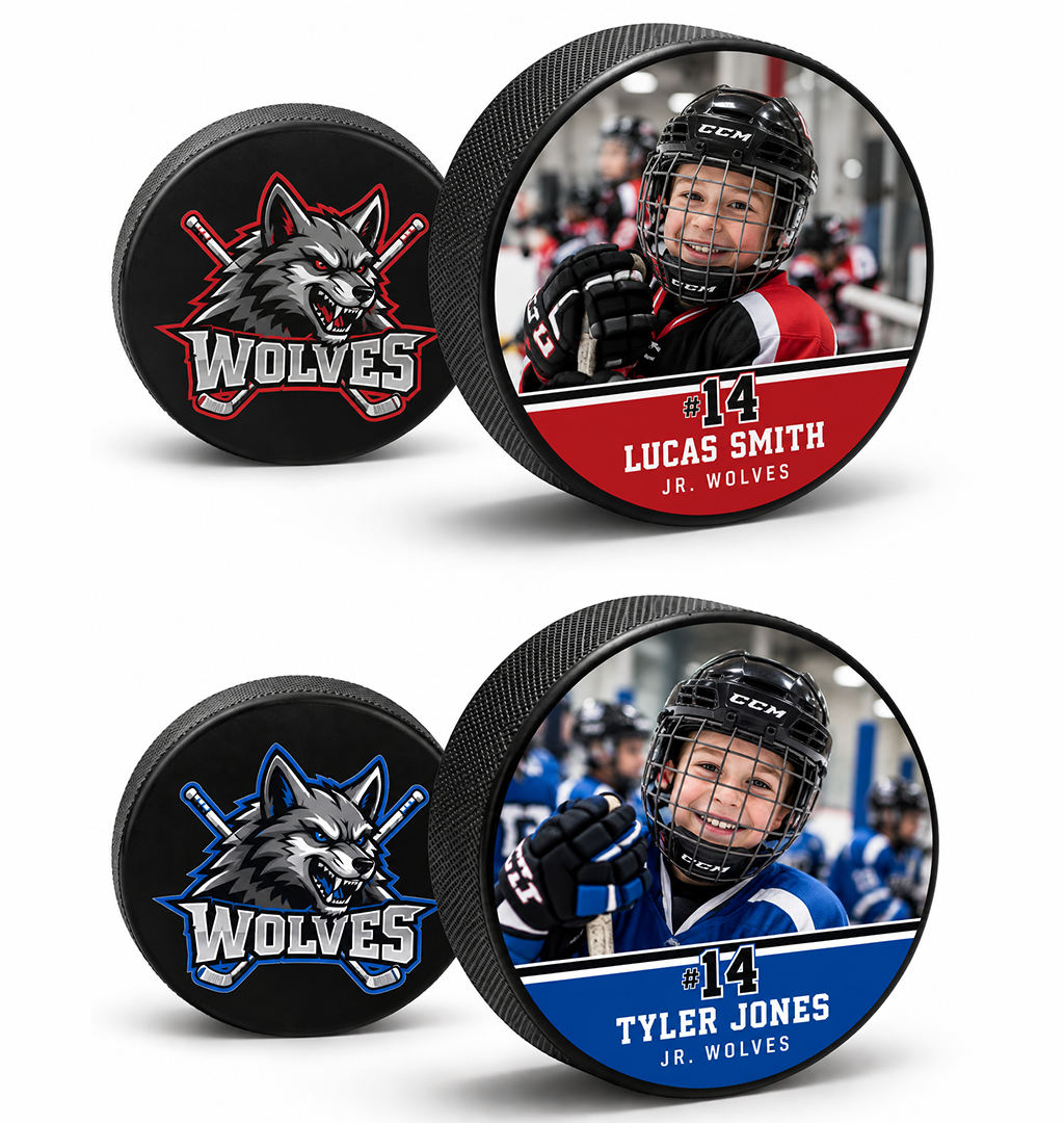 Personalized Custom Hockey Puck, Ice Hockey