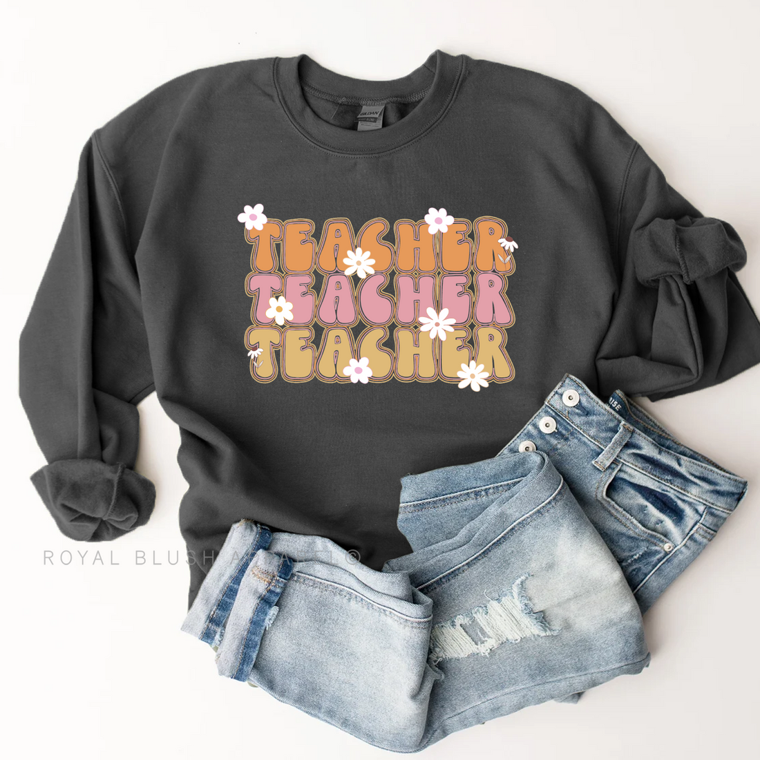 Daisy Teacher X3 Sweat-shirt