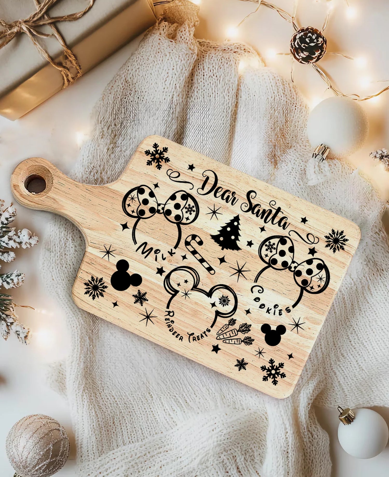 Magical Dear Santa Cutting Board