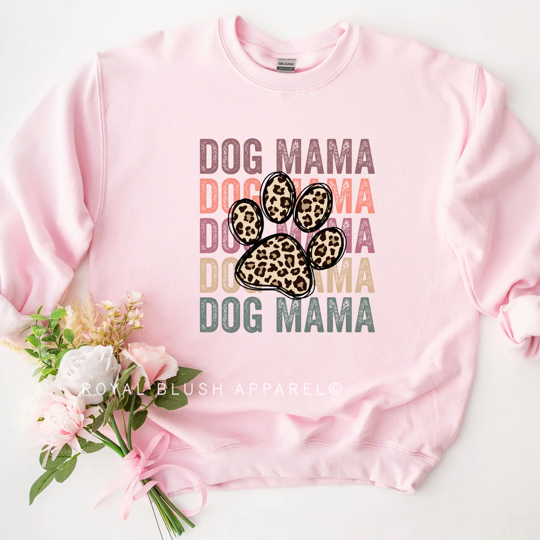 Leopard Dog Mama Sweat-shirt