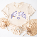 Purple Dog Mom mama T-shirt