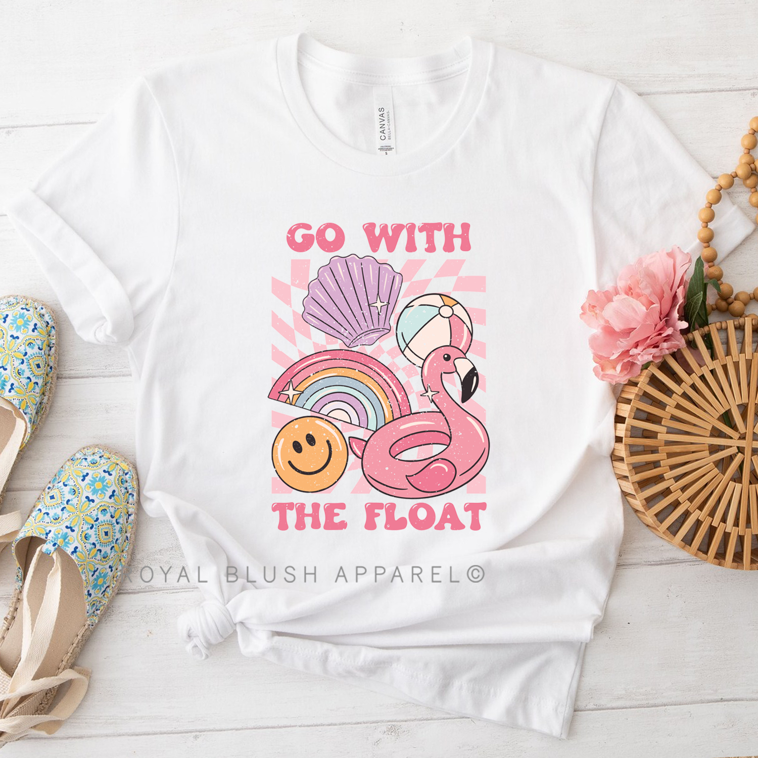 Go With The Float Relaxed Unisex T-shirt – Royal Blush Apparel