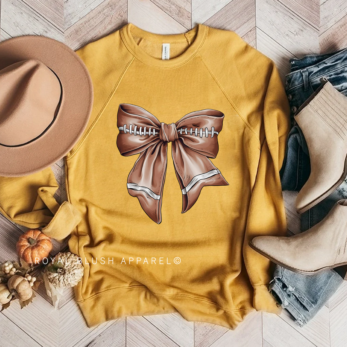 Football Bow Babe football sweatshirt