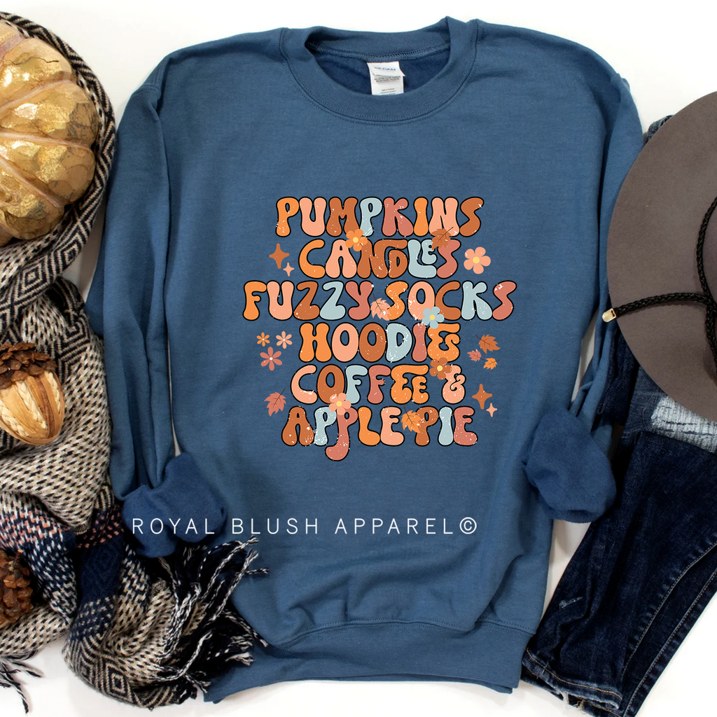 Fuzzy Socks Sweatshirt graphic Sweatshirt mockup.