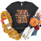 Fuzzy Socks graphic T-shirt mockup.