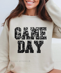 Game Day Faux Sequin football sweatshirt
