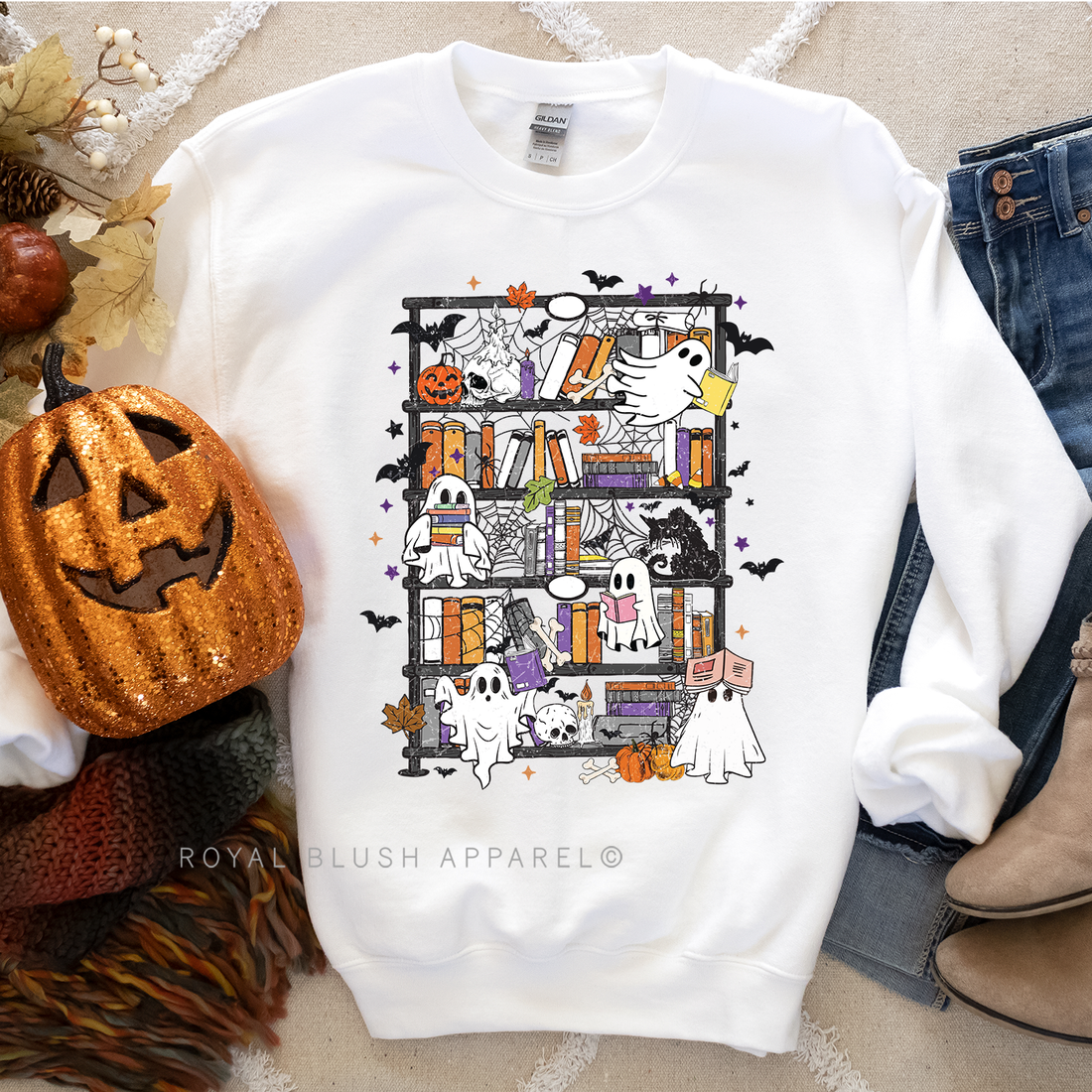 Ghost Bookshelf Sweatshirt