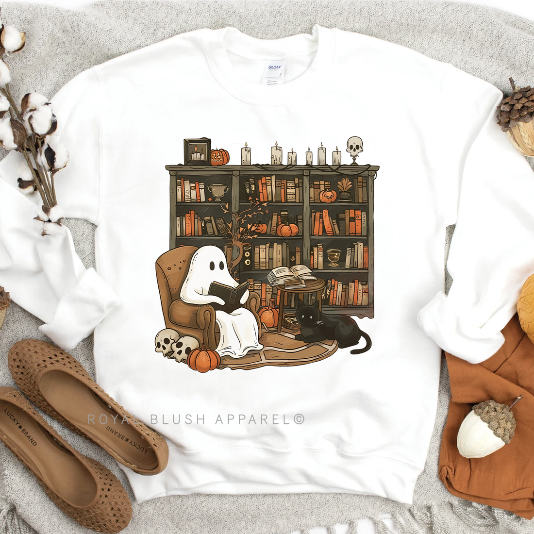 Ghost Reading Sweatshirt