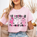 Ghosts In October graphic T-shirt mockup