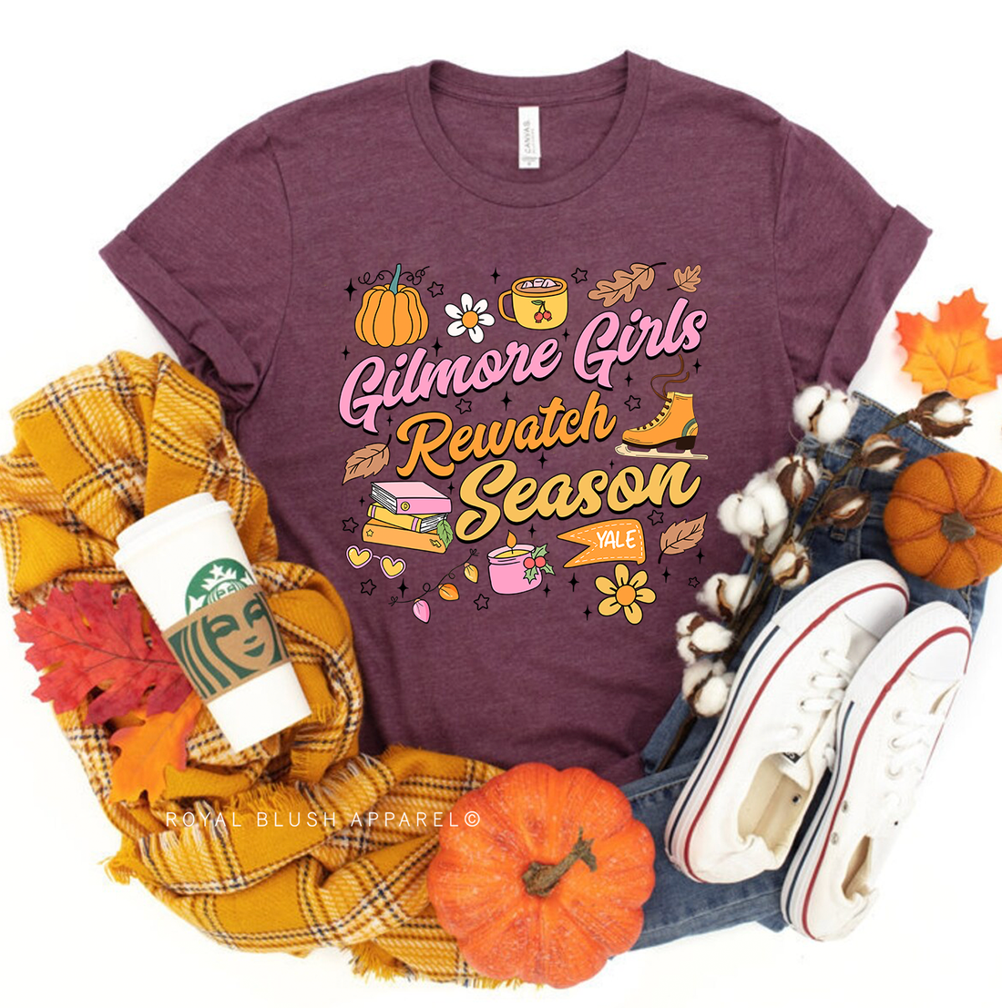 Gilmore Girls Rewatch Season Relaxed Unisex T-shirt