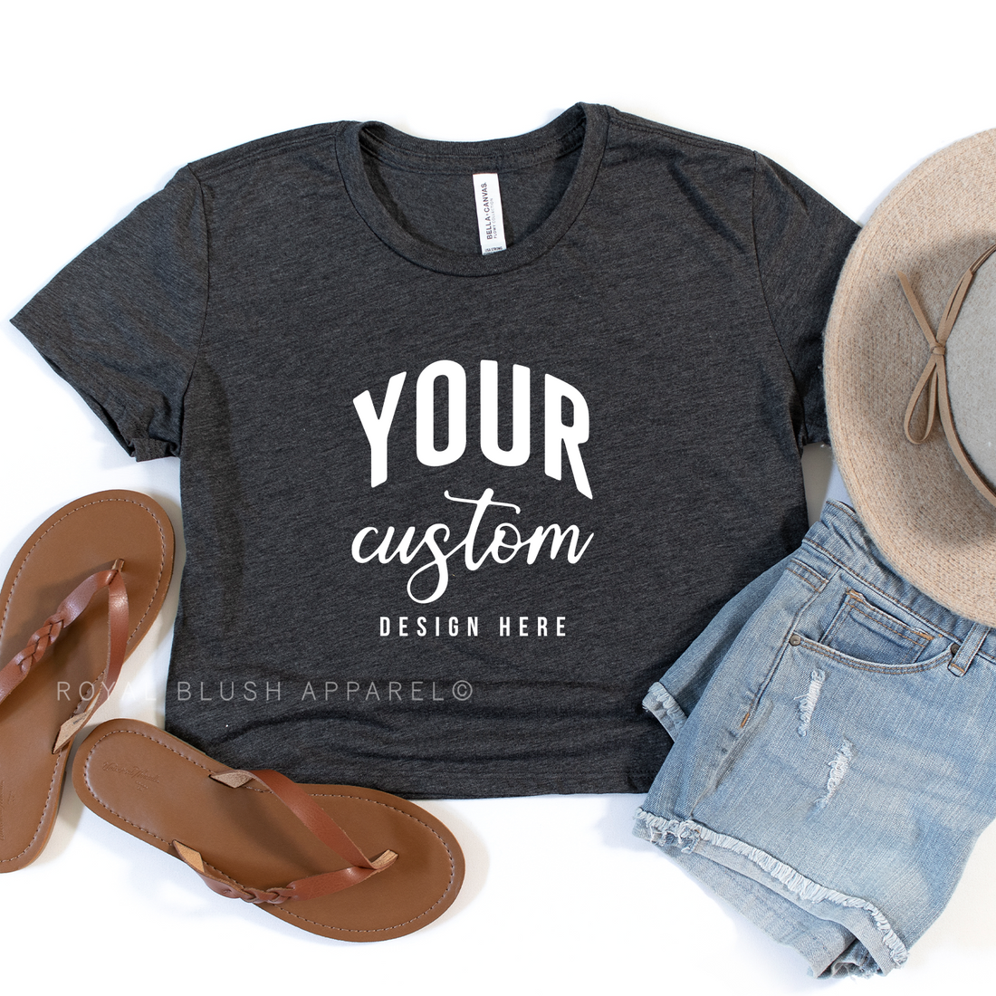 Custom Flowy Crop T-Shirt