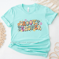 Groovy Teacher teacher T-shirt