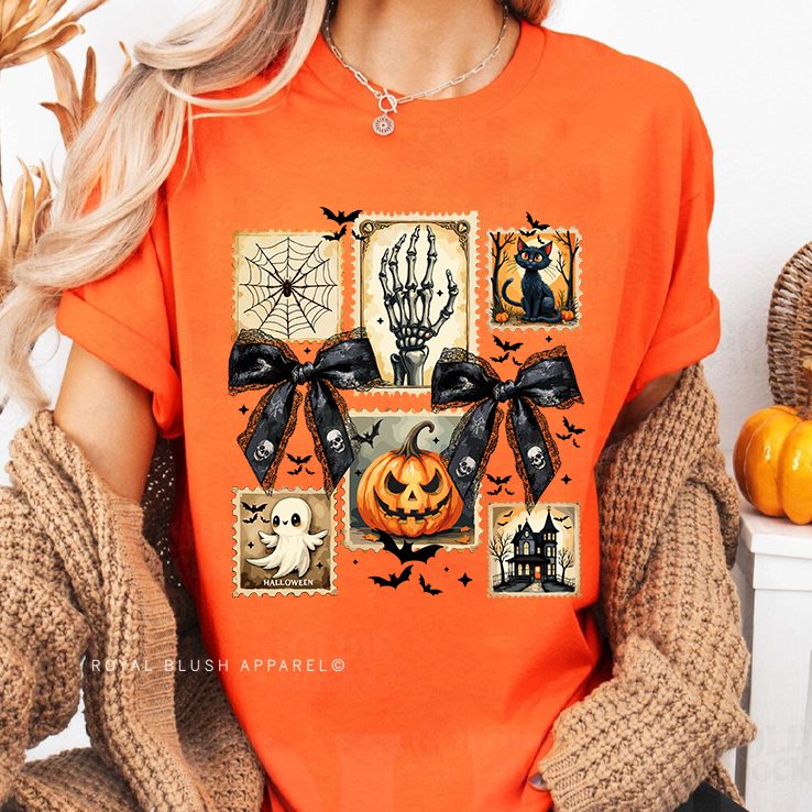 Hallowen Stamps Relaxed Unisex T-shirt